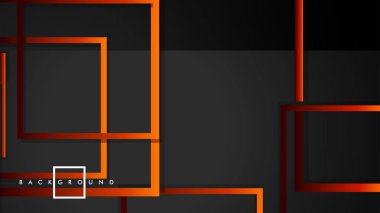 Vektör Modern Soyut Kareler Arka Planlar . siyah kırmızı turuncu degrade ile. eps 10 şablonu