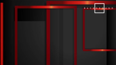 Vektör Modern Soyut Kareler Arka Planlar . siyah ve kırmızı metal renk degradesi ile. eps 10 şablonu