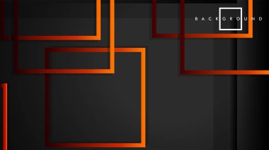 Vektör Modern Soyut Kareler Arka Planlar . siyah kırmızı turuncu degrade ile. eps 10 şablonu