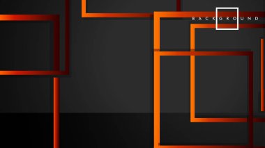 Vektör Modern Soyut Kareler Arka Planlar . siyah kırmızı turuncu degrade ile. eps 10 şablonu