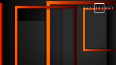 Vektör Modern Soyut Kareler Arka Planlar . siyah kırmızı turuncu degrade ile. eps 10 şablonu