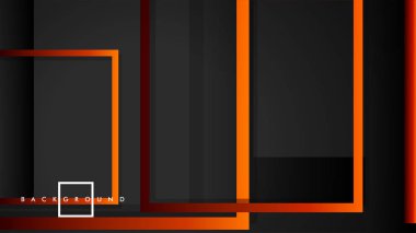 Vektör Modern Soyut Kareler Arka Planlar . siyah kırmızı turuncu degrade ile. eps 10 şablonu