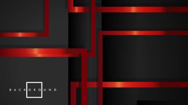 Vektör Modern Soyut Kareler Arka Planlar . siyah ve kırmızı metal renk degradesi ile. eps 10 şablonu