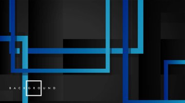 Vektör Modern Soyut Kareler Arka Planlar . siyah yeşil degrade ile. eps 10 şablonu