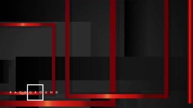 Vektör Modern Soyut Kareler Arka Planlar . siyah ve kırmızı metal renk degradesi ile. eps 10 şablonu