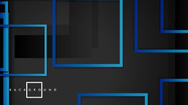 Vektör Modern Soyut Kareler Arka Planlar . siyah yeşil degrade ile. eps 10 şablonu