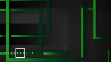 Vektör Modern Soyut Kareler Arka Planlar . siyah yeşil degrade ile. eps 10 şablonu