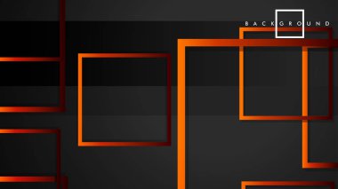 Vektör Modern Soyut Kareler Arka Planlar . siyah kırmızı turuncu degrade ile. eps 10 şablonu