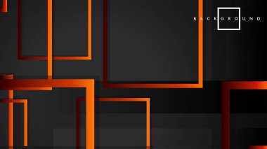Vektör Modern Soyut Kareler Arka Planlar . siyah kırmızı turuncu degrade ile. eps 10 şablonu
