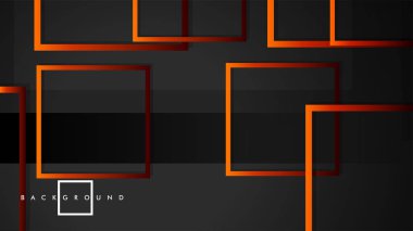 Vektör Modern Soyut Kareler Arka Planlar . siyah kırmızı turuncu degrade ile. eps 10 şablonu
