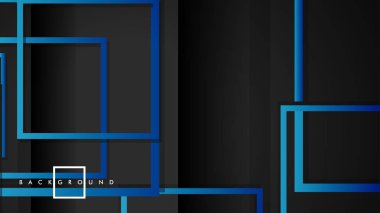 Vektör Modern Soyut Kareler Arka Planlar . siyah yeşil degrade ile. eps 10 şablonu