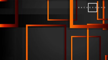 Vektör Modern Soyut Kareler Arka Planlar . siyah kırmızı turuncu degrade ile. eps 10 şablonu