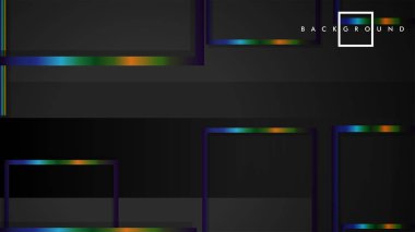 Modern Soyut Vektör Kutusu Arka Plan. renkli degrade şeritler ile. eps 10 şablonu