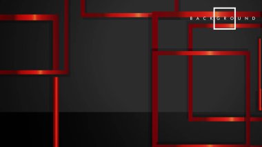 Vektör Modern Soyut Kareler Arka Planlar . siyah ve kırmızı metal renk degradesi ile. eps 10 şablonu