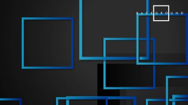 Vektör Modern Soyut Kareler Arka Planlar . siyah yeşil degrade ile. eps 10 şablonu