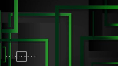 Vektör Modern Soyut Kareler Arka Planlar . siyah yeşil degrade ile. eps 10 şablonu