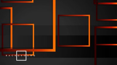 Vektör Modern Soyut Kareler Arka Planlar . siyah kırmızı turuncu degrade ile. eps 10 şablonu