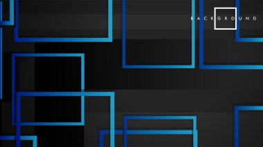 Vektör Modern Soyut Kareler Arka Planlar . siyah yeşil degrade ile. eps 10 şablonu