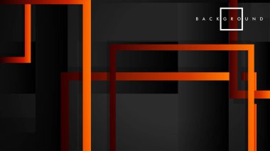 Vektör Modern Soyut Kareler Arka Planlar . siyah kırmızı turuncu degrade ile. eps 10 şablonu