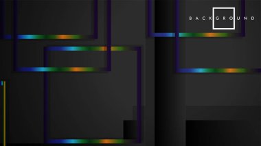 Modern Soyut Vektör Kutusu Arka Plan. renkli degrade şeritler ile. eps 10 şablonu