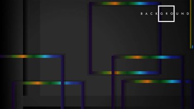 Modern Soyut Vektör Kutusu Arka Plan. renkli degrade şeritler ile. eps 10 şablonu