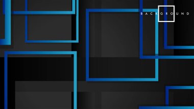 Vektör Modern Soyut Kareler Arka Planlar . siyah yeşil degrade ile. eps 10 şablonu