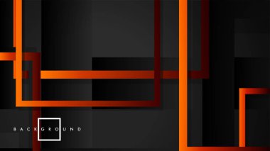 Vektör Modern Soyut Kareler Arka Planlar . siyah kırmızı turuncu degrade ile. eps 10 şablonu