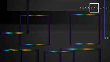 Modern Soyut Vektör Kutusu Arka Plan. renkli degrade şeritler ile. eps 10 şablonu
