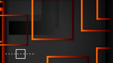 Vektör Modern Soyut Kareler Arka Planlar . siyah kırmızı turuncu degrade ile. eps 10 şablonu