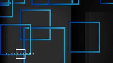 Vektör Modern Soyut Kareler Arka Planlar . siyah yeşil degrade ile. eps 10 şablonu