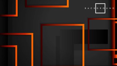 Vektör Modern Soyut Kareler Arka Planlar . siyah kırmızı turuncu degrade ile. eps 10 şablonu
