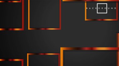 Vektör Modern Soyut Kareler Arka Planlar . siyah ve metal renk degradesi ile. eps 10 şablonu
