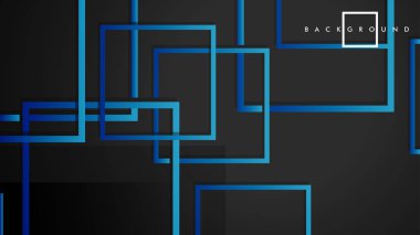 Vektör Modern Soyut Kareler Arka Planlar . siyah yeşil degrade ile. eps 10 şablonu