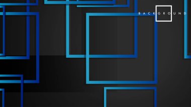 Vektör Modern Soyut Kareler Arka Planlar . siyah yeşil degrade ile. eps 10 şablonu