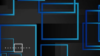 Vektör Modern Soyut Kareler Arka Planlar . siyah yeşil degrade ile. eps 10 şablonu