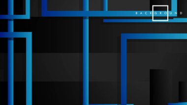 Vektör Modern Soyut Kareler Arka Planlar . siyah yeşil degrade ile. eps 10 şablonu