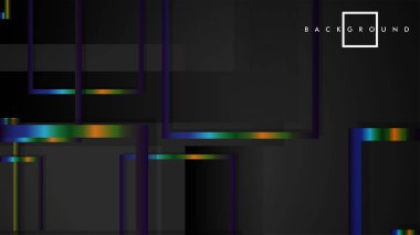 Modern Soyut Vektör Kutusu Arka Plan. renkli degrade şeritler ile. eps 10 şablonu