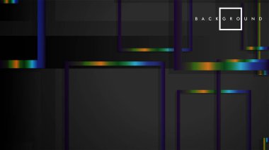 Modern Soyut Vektör Kutusu Arka Plan. renkli degrade şeritler ile. eps 10 şablonu