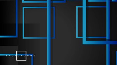 Vektör Modern Soyut Kareler Arka Planlar . siyah yeşil degrade ile. eps 10 şablonu