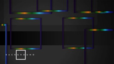 Modern Soyut Vektör Kutusu Arka Plan. renkli degrade şeritler ile. eps 10 şablonu