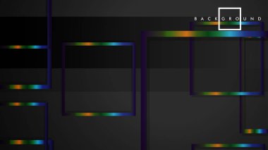 Modern Soyut Vektör Kutusu Arka Plan. renkli degrade şeritler ile. eps 10 şablonu