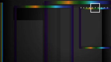 Modern Soyut Vektör Kutusu Arka Plan. renkli degrade şeritler ile. eps 10 şablonu