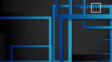 Vektör Modern Soyut Kareler Arka Planlar . siyah yeşil degrade ile. eps 10 şablonu