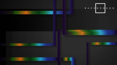 Modern Soyut Vektör Kutusu Arka Plan. renkli degrade şeritler ile. eps 10 şablonu