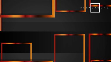 Vektör Modern Soyut Kareler Arka Planlar . siyah ve metal renk degradesi ile. eps 10 şablonu