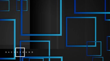 Vektör Modern Soyut Kareler Arka Planlar . siyah yeşil degrade ile. eps 10 şablonu