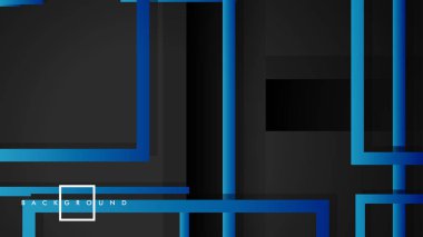 Vektör Modern Soyut Kareler Arka Planlar . siyah yeşil degrade ile. eps 10 şablonu