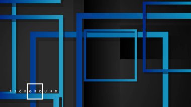 Vektör Modern Soyut Kareler Arka Planlar . siyah yeşil degrade ile. eps 10 şablonu