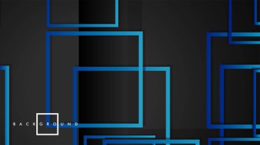 Vektör Modern Soyut Kareler Arka Planlar . siyah yeşil degrade ile. eps 10 şablonu