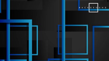 Vektör Modern Soyut Kareler Arka Planlar . siyah yeşil degrade ile. eps 10 şablonu